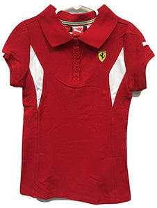 Ferrari Girl's Polo Shirt Red