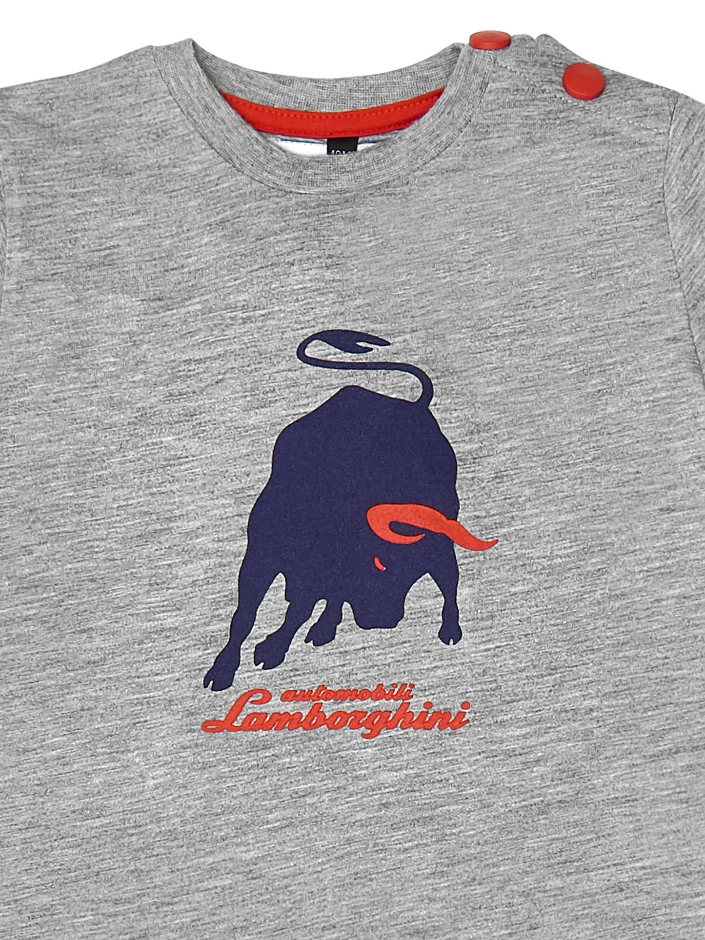 LAMBORGHINI Big Bull Babies Long Sleeve T-Shirt Grey