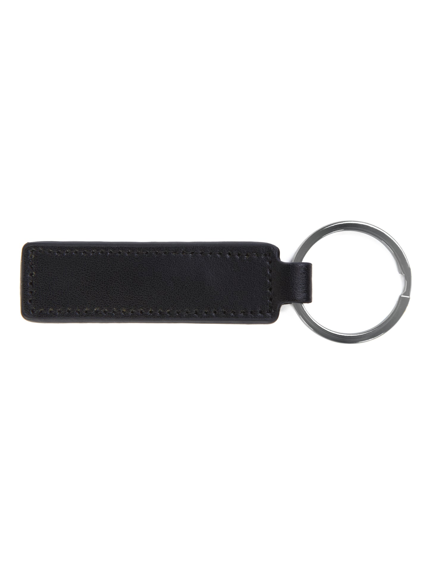 Lamborghini Squadra Corse Leather Keyring Black