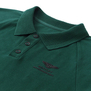 Bentley Motorsport Travel Polo Shirt Green Paddock Collection