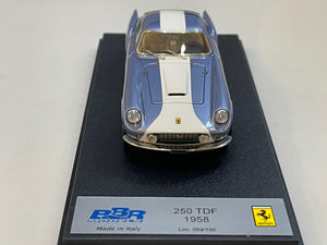 BBR 1/43 Ferrari 250 TDF 1958 Light Blue/White BBR75H
