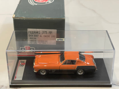 BBR 1/43 Ferrari 375MM Ghia Coupe 0347AL Torino 1955 Orange/Black BBR106