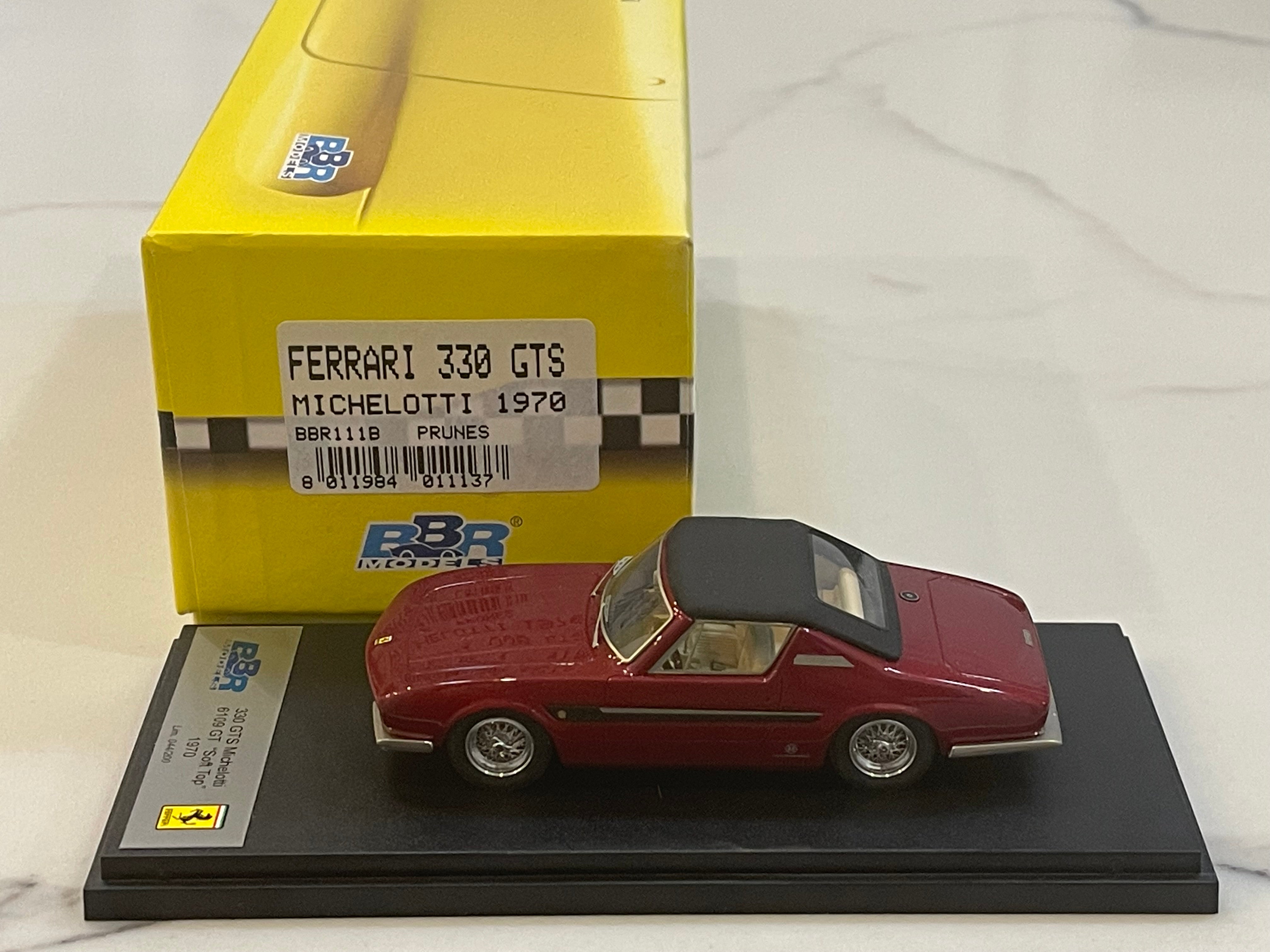 BBR 1/43 Ferrari 330 GTS Michelotti 1970 Prunes BBR111B