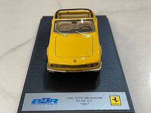 BBR 1/43 Ferrari 330 GTS Michelotti 1967 Yellow BBR111C