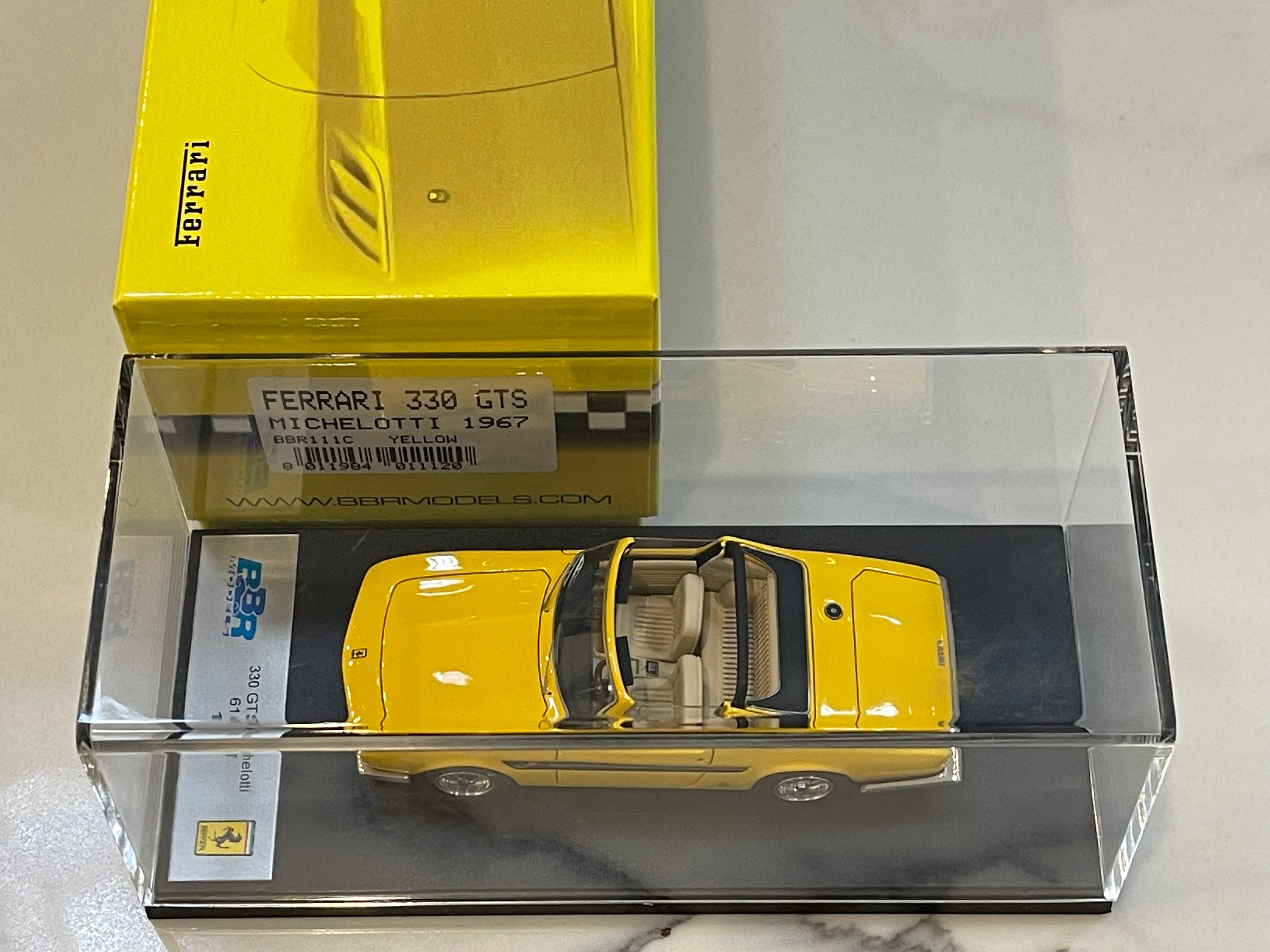 BBR 1/43 Ferrari 330 GTS Michelotti 1967 Yellow BBR111C