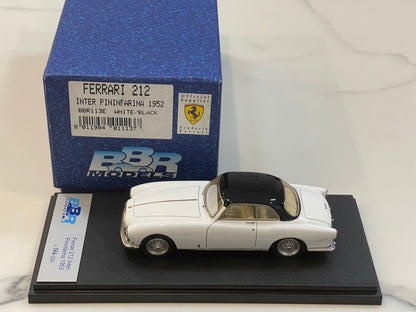 BBR 1/43 Ferrari 212 Inter Pininfarina Coupe 1952 White/Black BBR113E