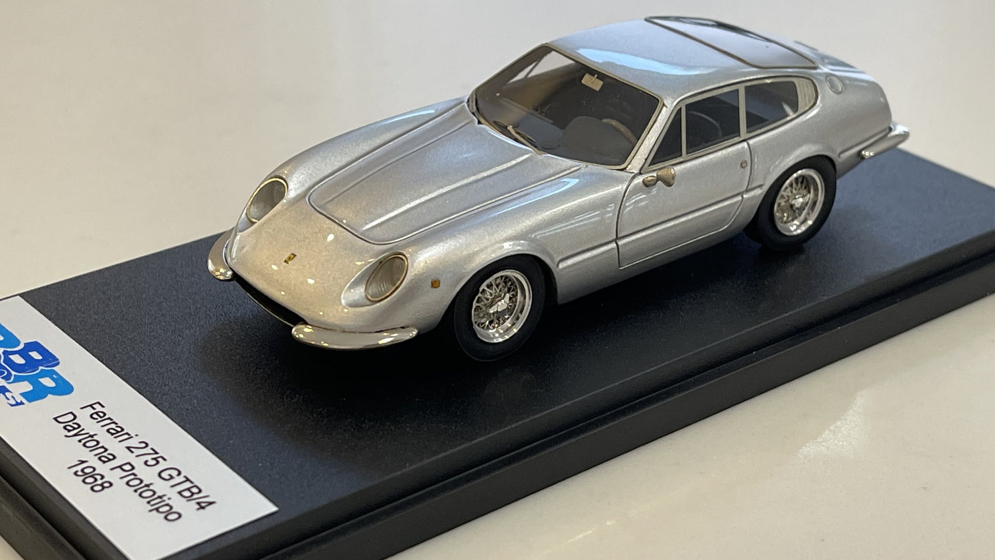 BBR 1/43 Ferrari 275 GTB4 Daytona Prototipo 1968 Silver BBR120