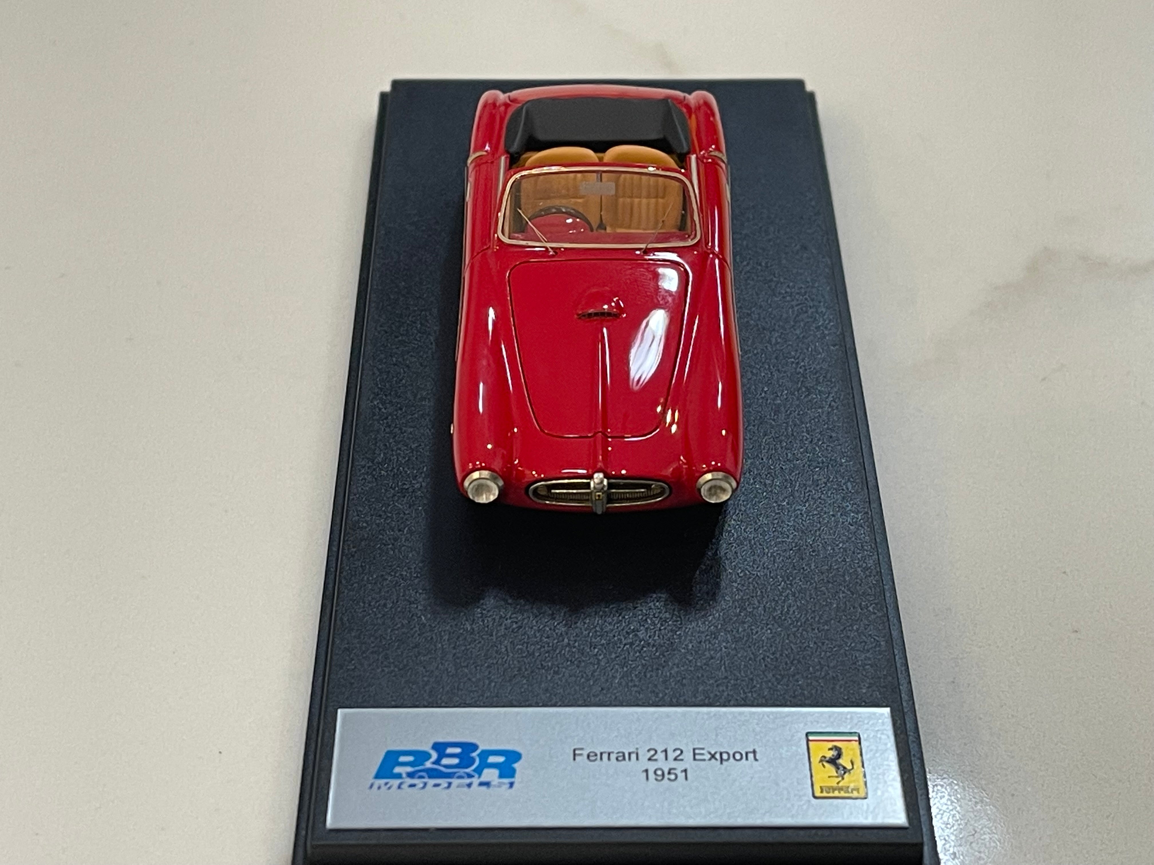 BBR 1/43 Ferrari 212 Export Cabriolet 1951 Red BBR121A – Paddock 