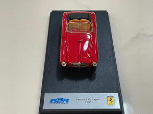 BBR 1/43 Ferrari 212 Export Cabriolet 1951 Red BBR121A
