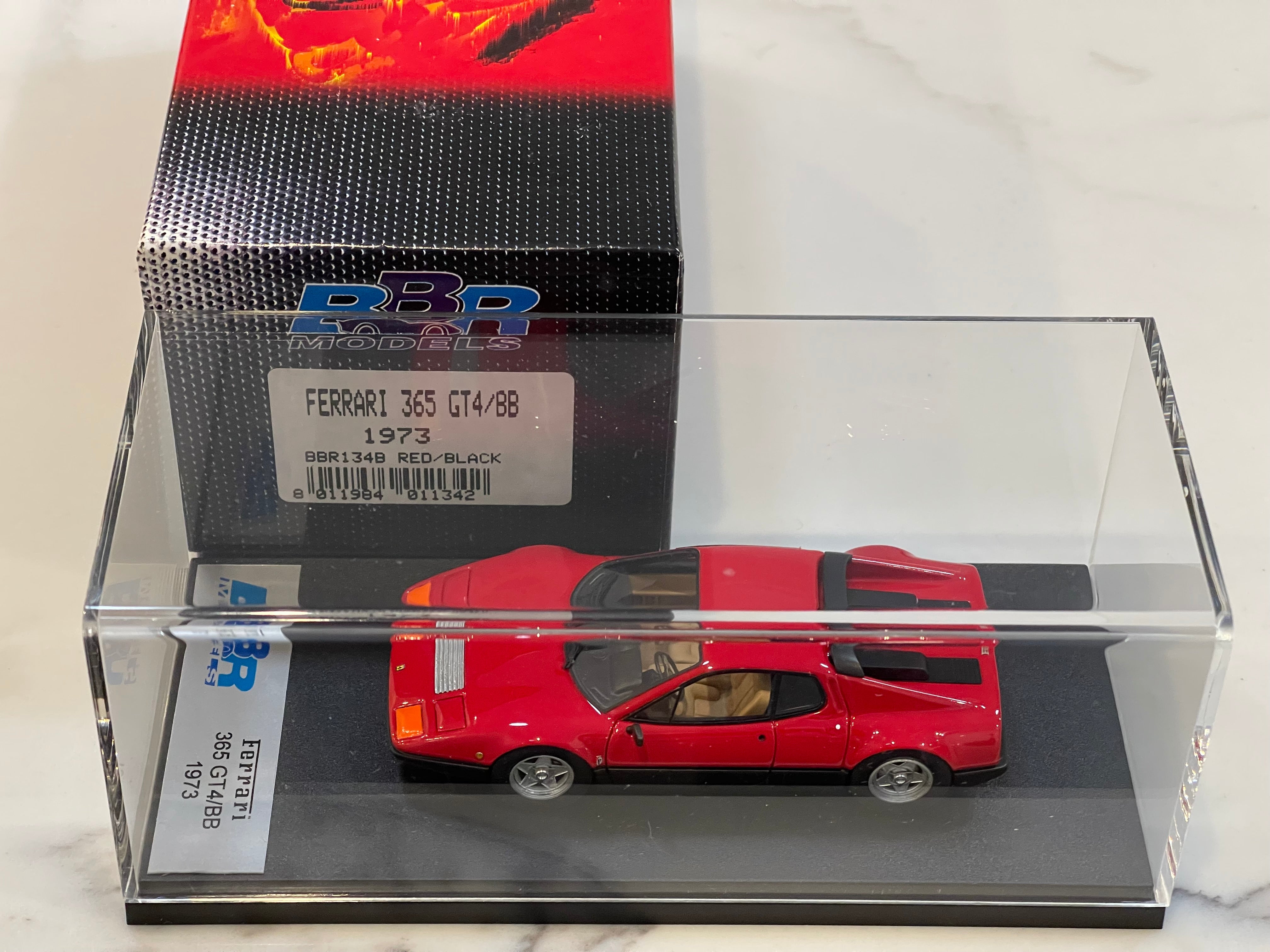 BBR 1/43 Ferrari 365 GT4/BB 1973 Red/Black BBR134B – Paddock Collection