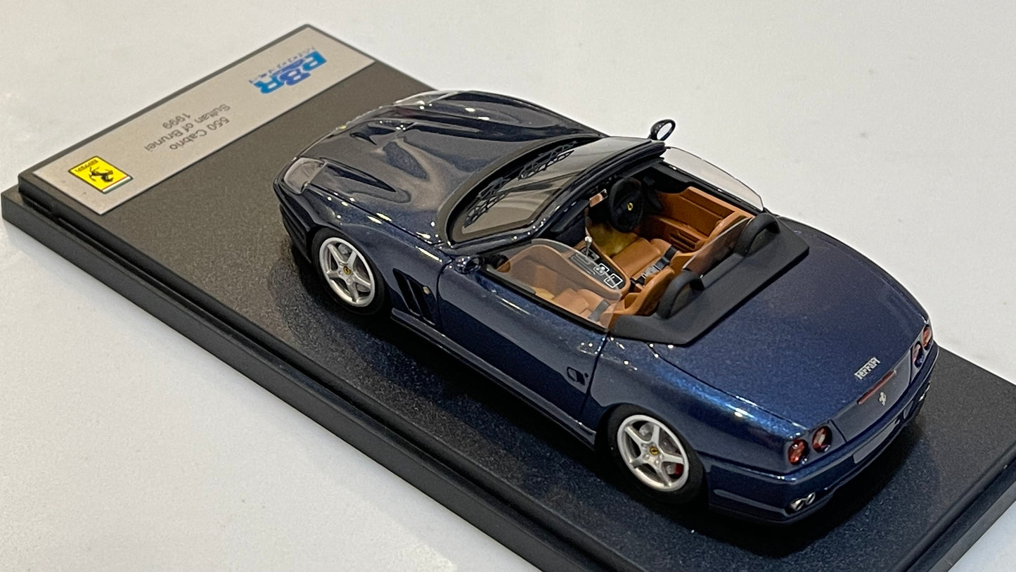 BBR 1/43 Ferrari 550 Cabrio Sultan Brunei 1999 Met. Blue BBR169C
