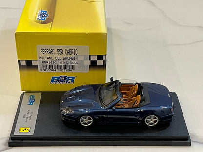 BBR 1/43 Ferrari 550 Cabrio Sultan Brunei 1999 Met. Blue BBR169C