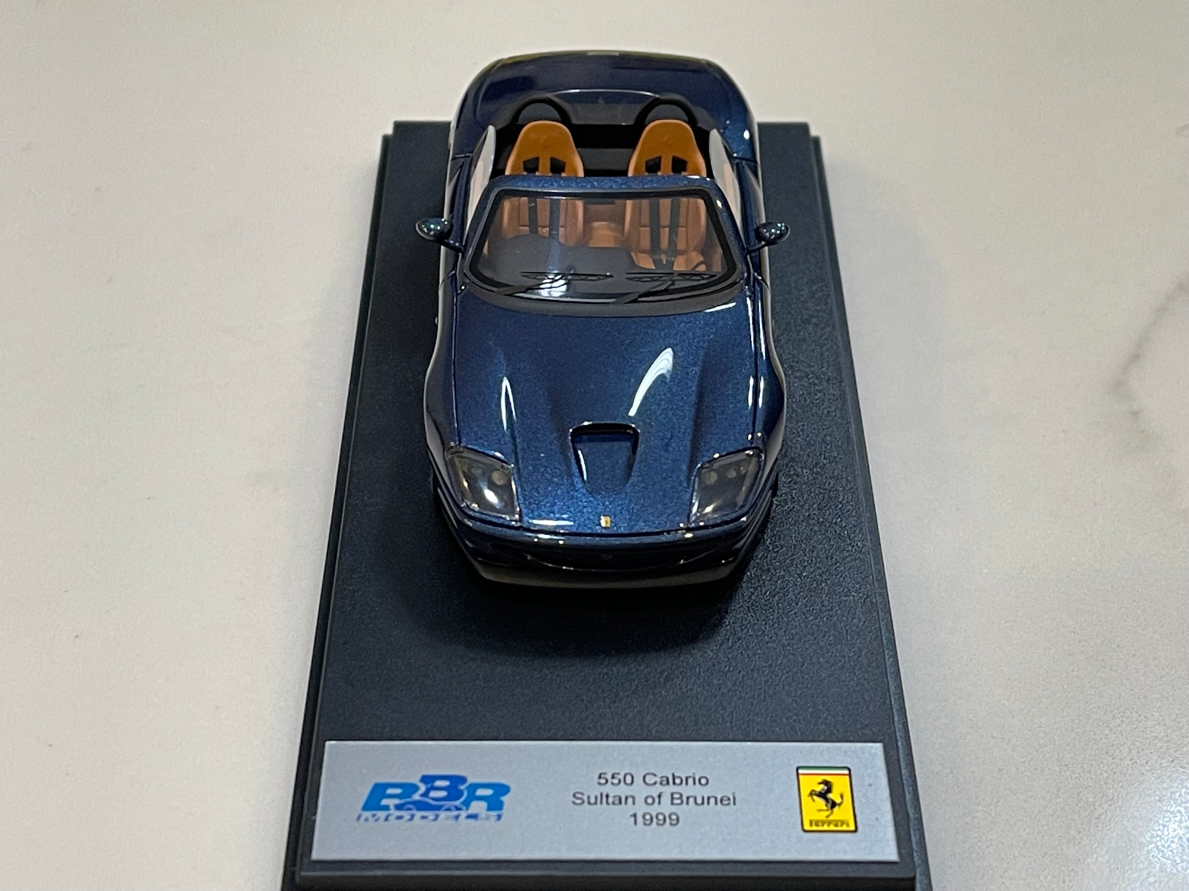 BBR 1/43 Ferrari 550 Cabrio Sultan Brunei 1999 Met. Blue BBR169C