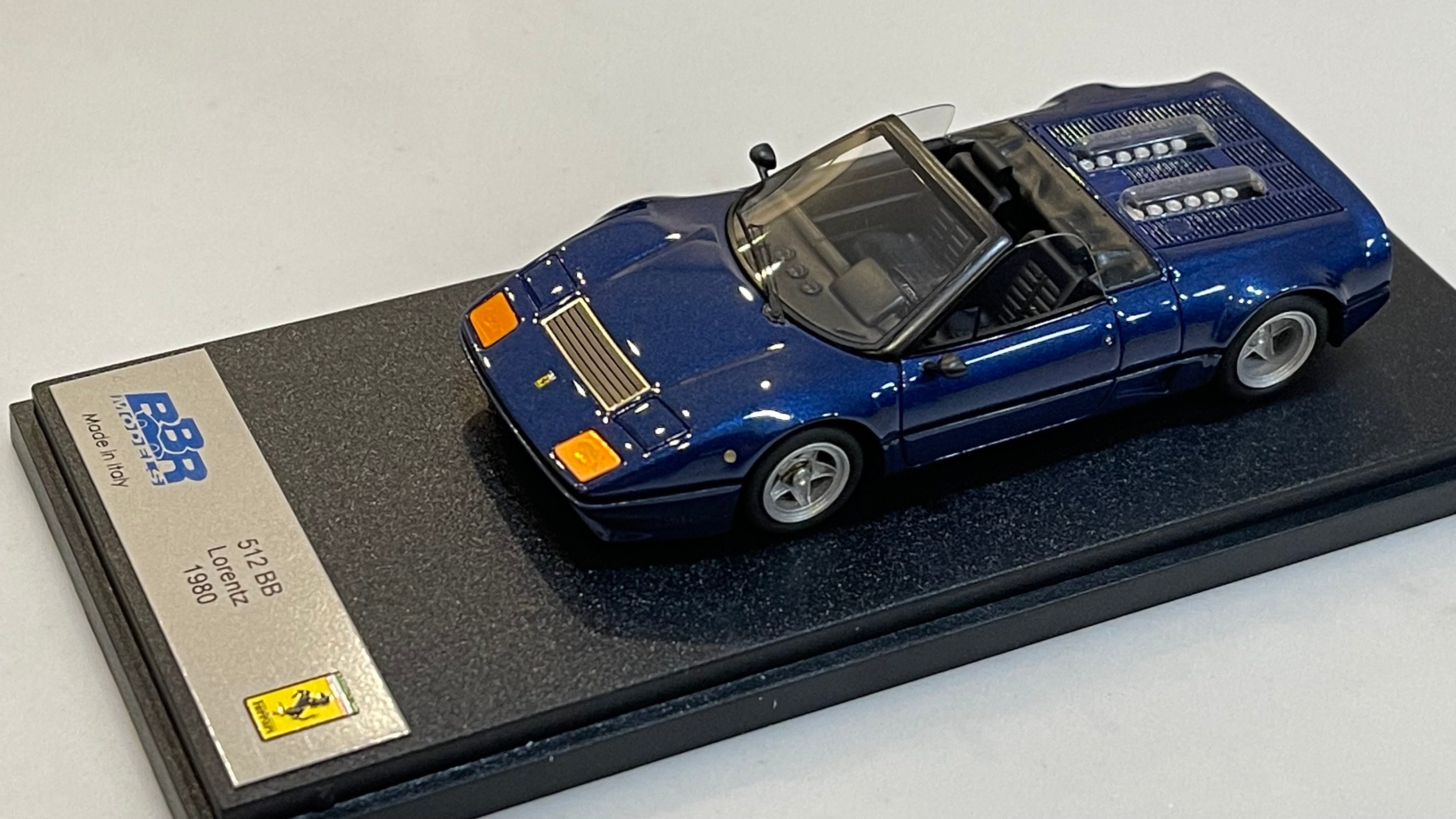 BBR 1/43 Ferrari 512 BB Lorentz 1980 Met. Blue BBR174C