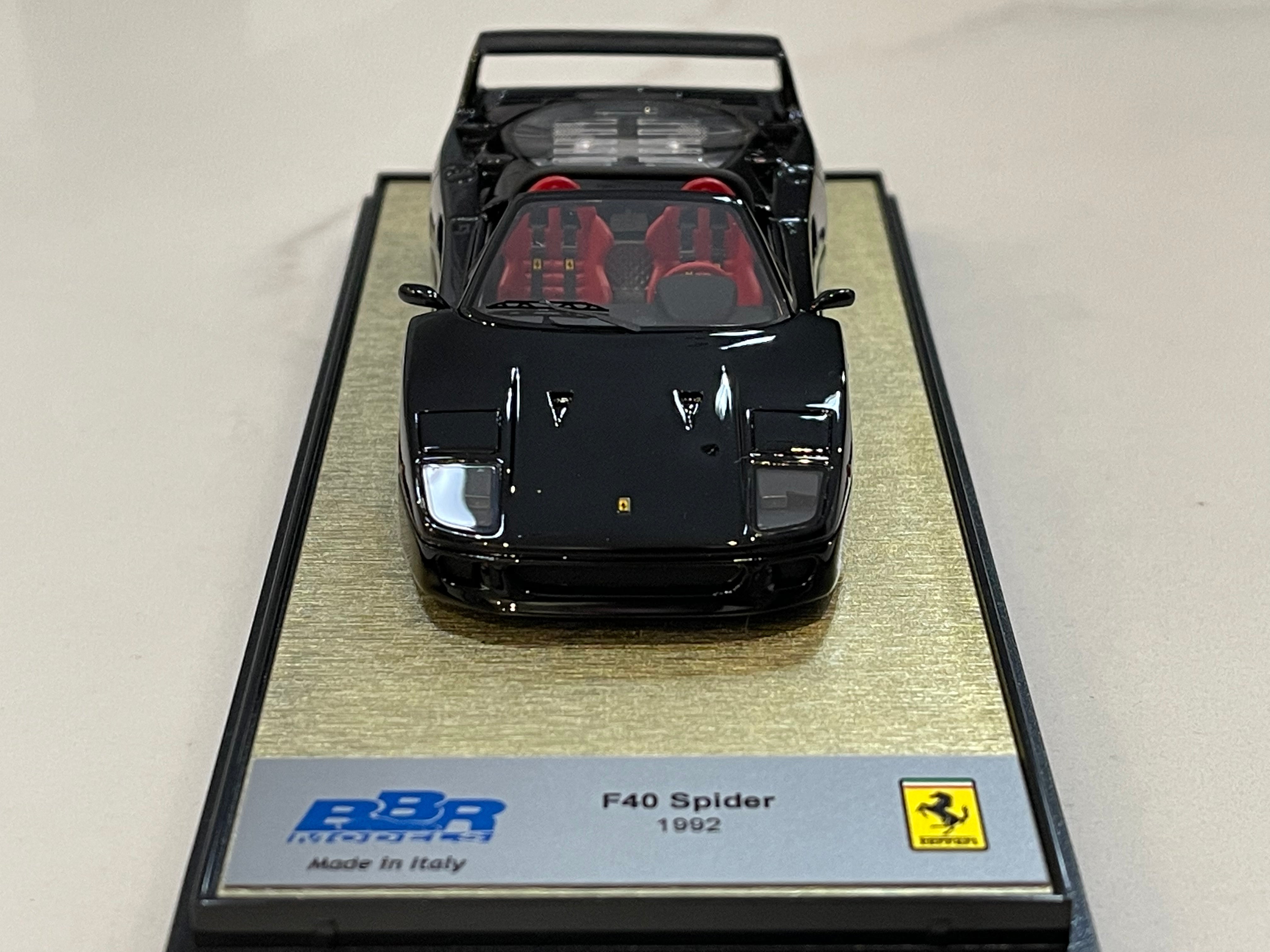 BBR 1/43 Ferrari F40 Spider 1992 Black BBR188A – Paddock Collection