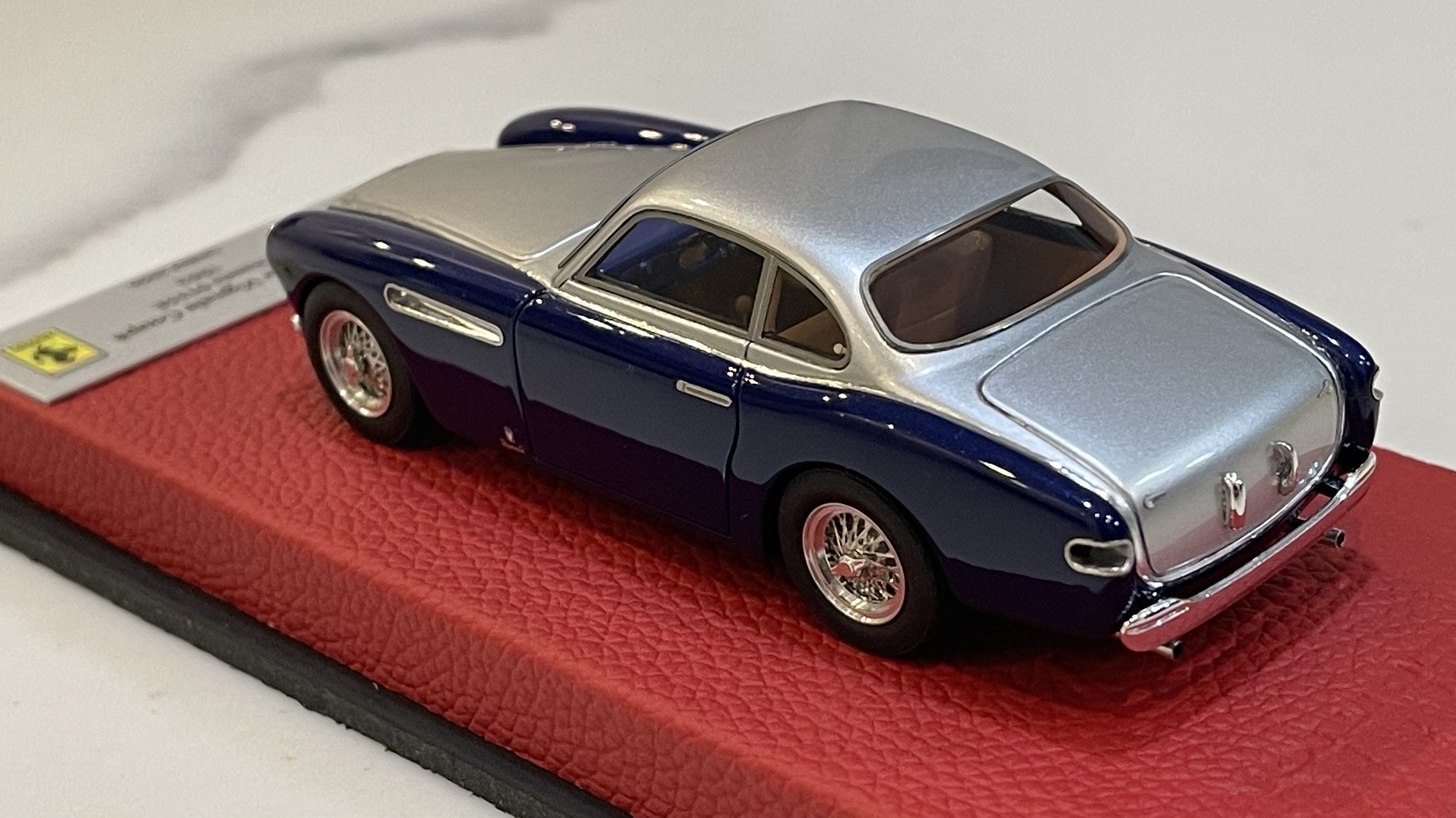 BBR 1/43 Ferrari 212 Inter Vignale Coupe 0135E 1962 Dark Blue/Silver BBR190BPRE