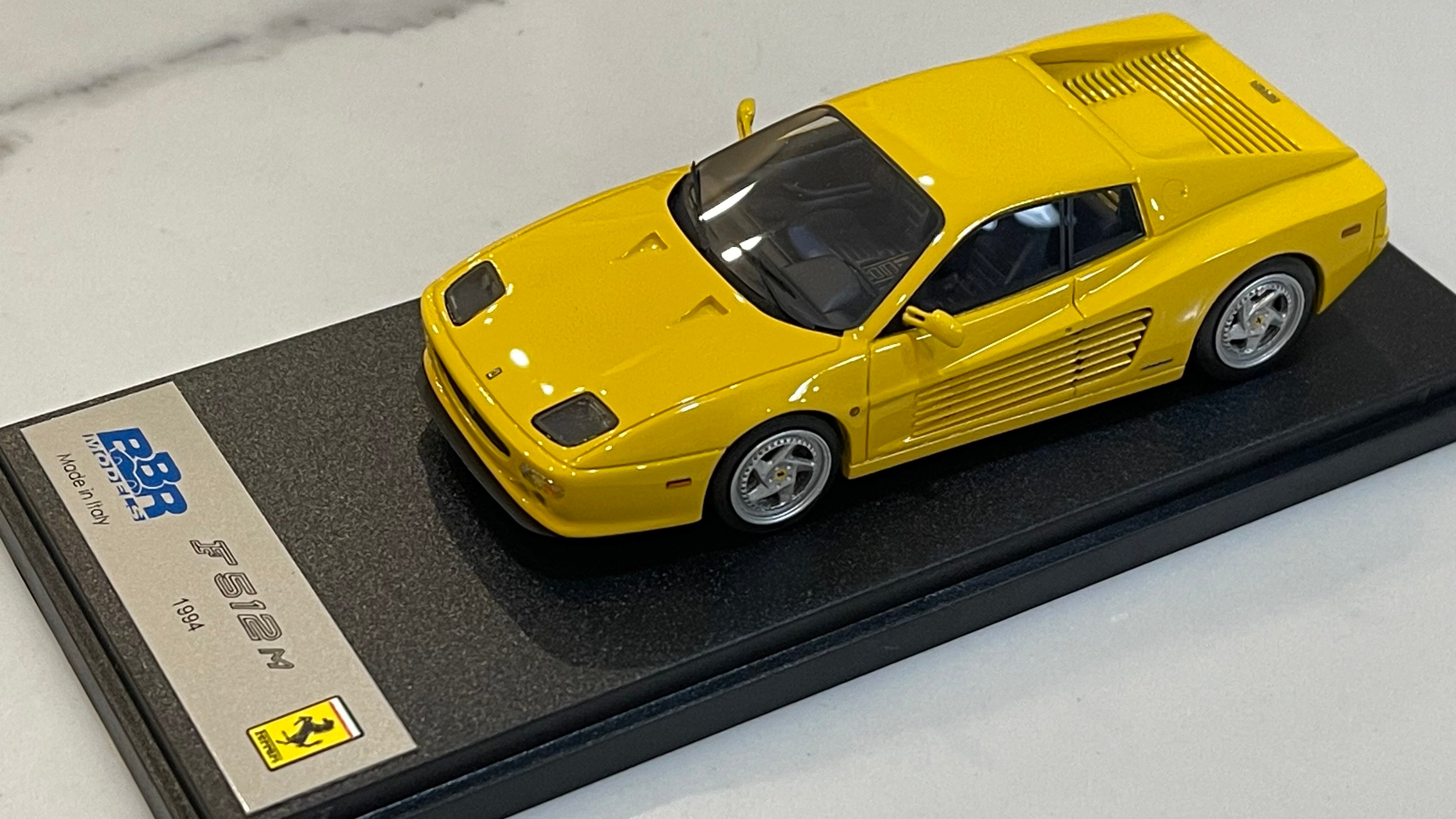 BBR 1/43 Ferrari F512M 1994 Yellow BBR195B – Paddock Collection