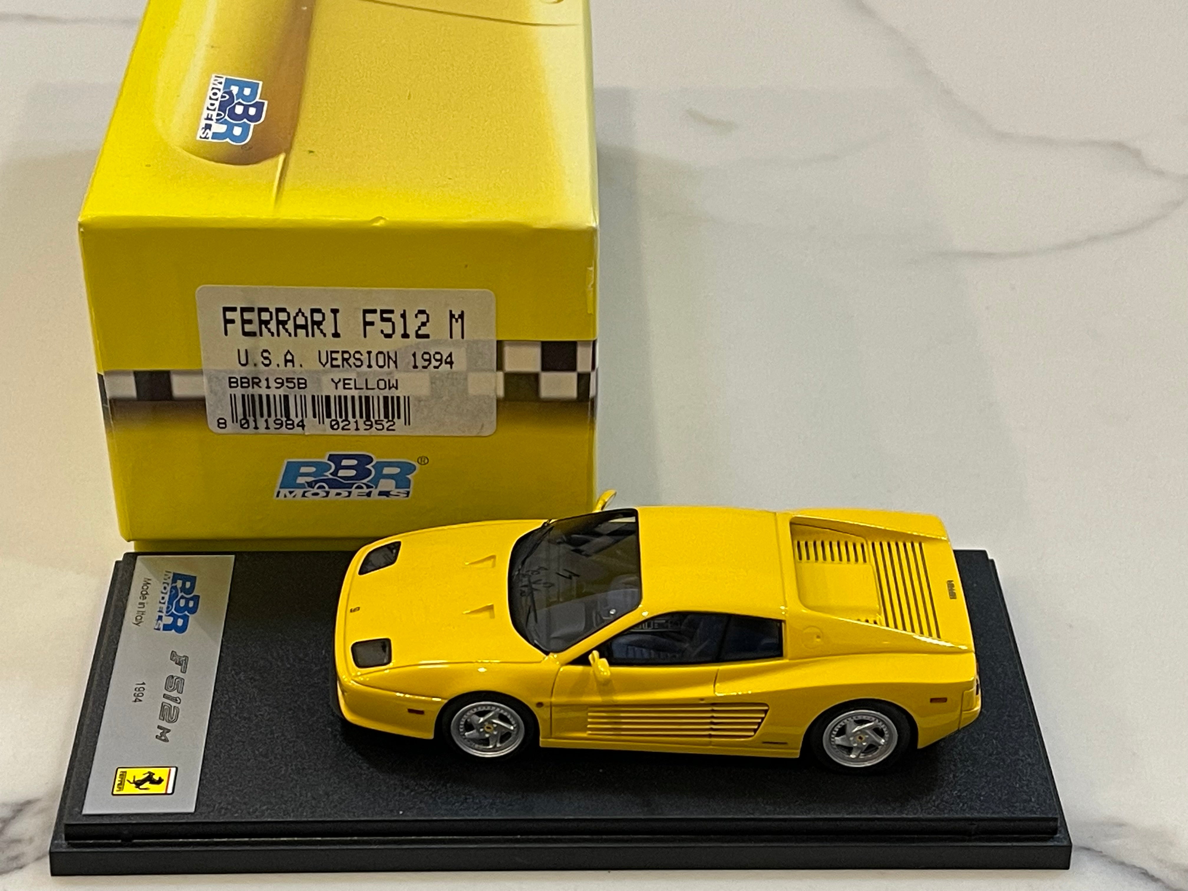 BBR 1/43 Ferrari F512M 1994 Yellow BBR195B