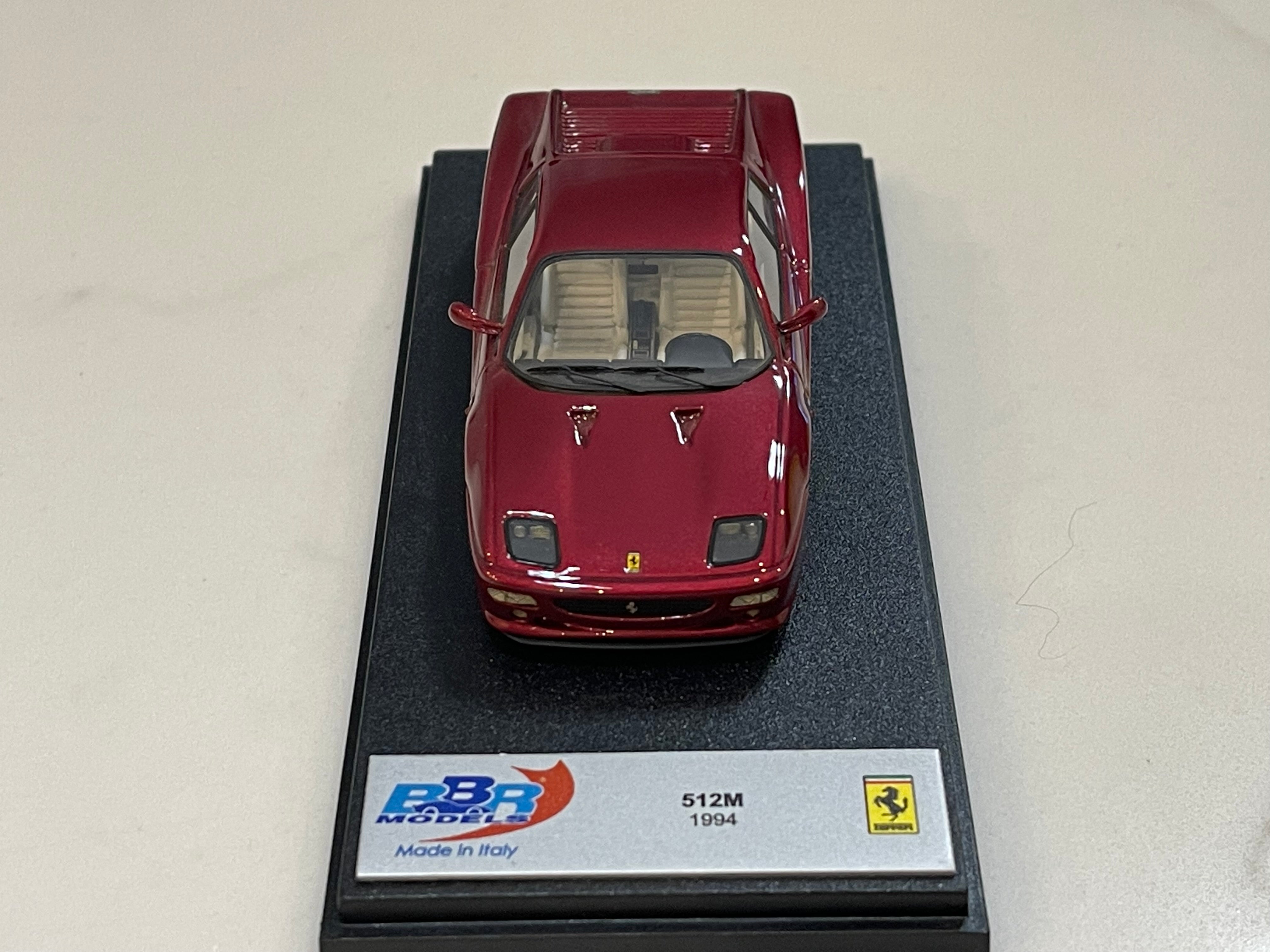 BBR 1/43 Ferrari F512M 1994 Met. Dark Red BBR195C – Paddock Collection
