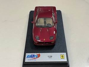 BBR 1/43 Ferrari F512M 1994 Met. Dark Red BBR195C