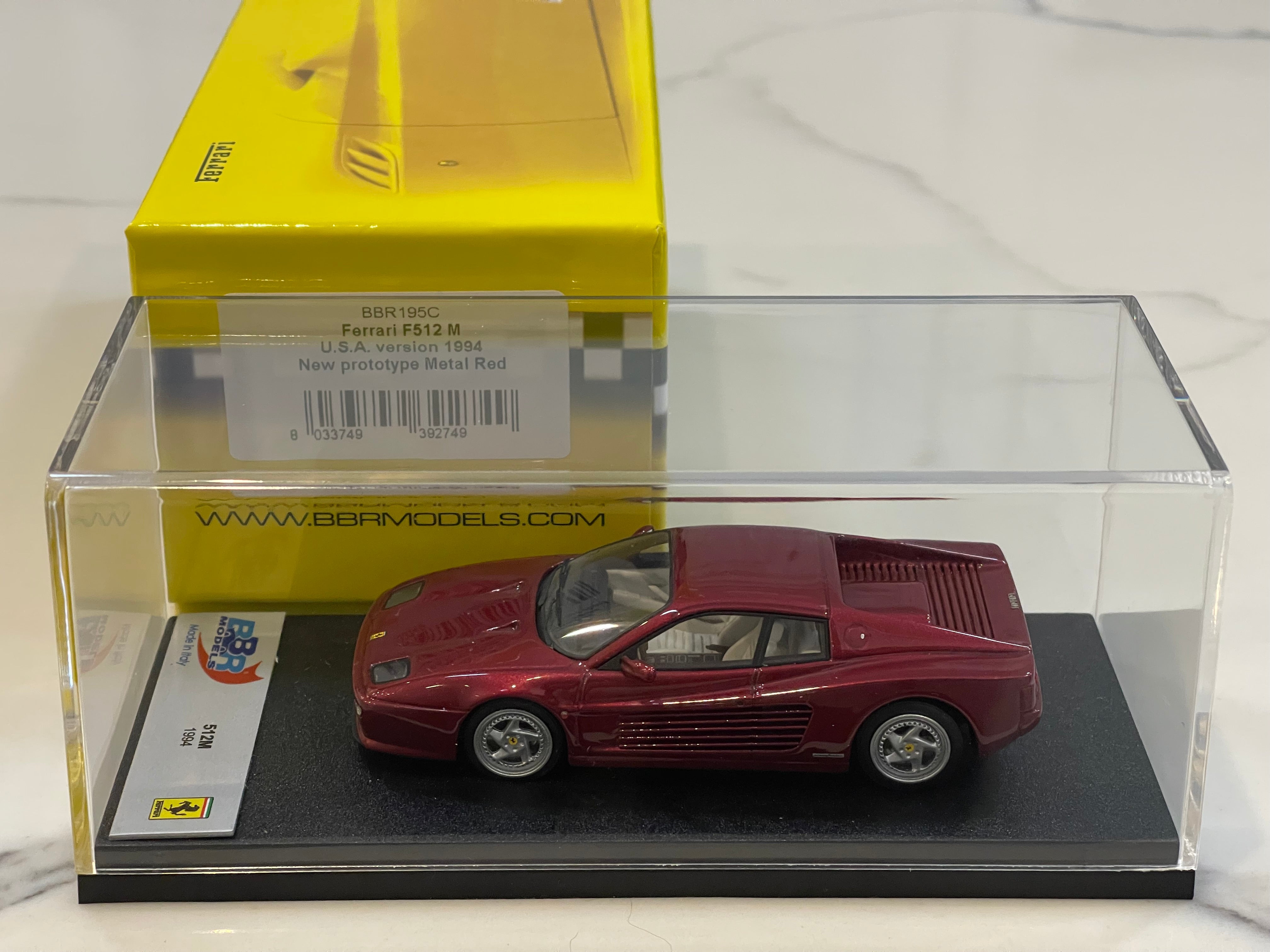 BBR 1/43 Ferrari F512M 1994 Met. Dark Red BBR195C