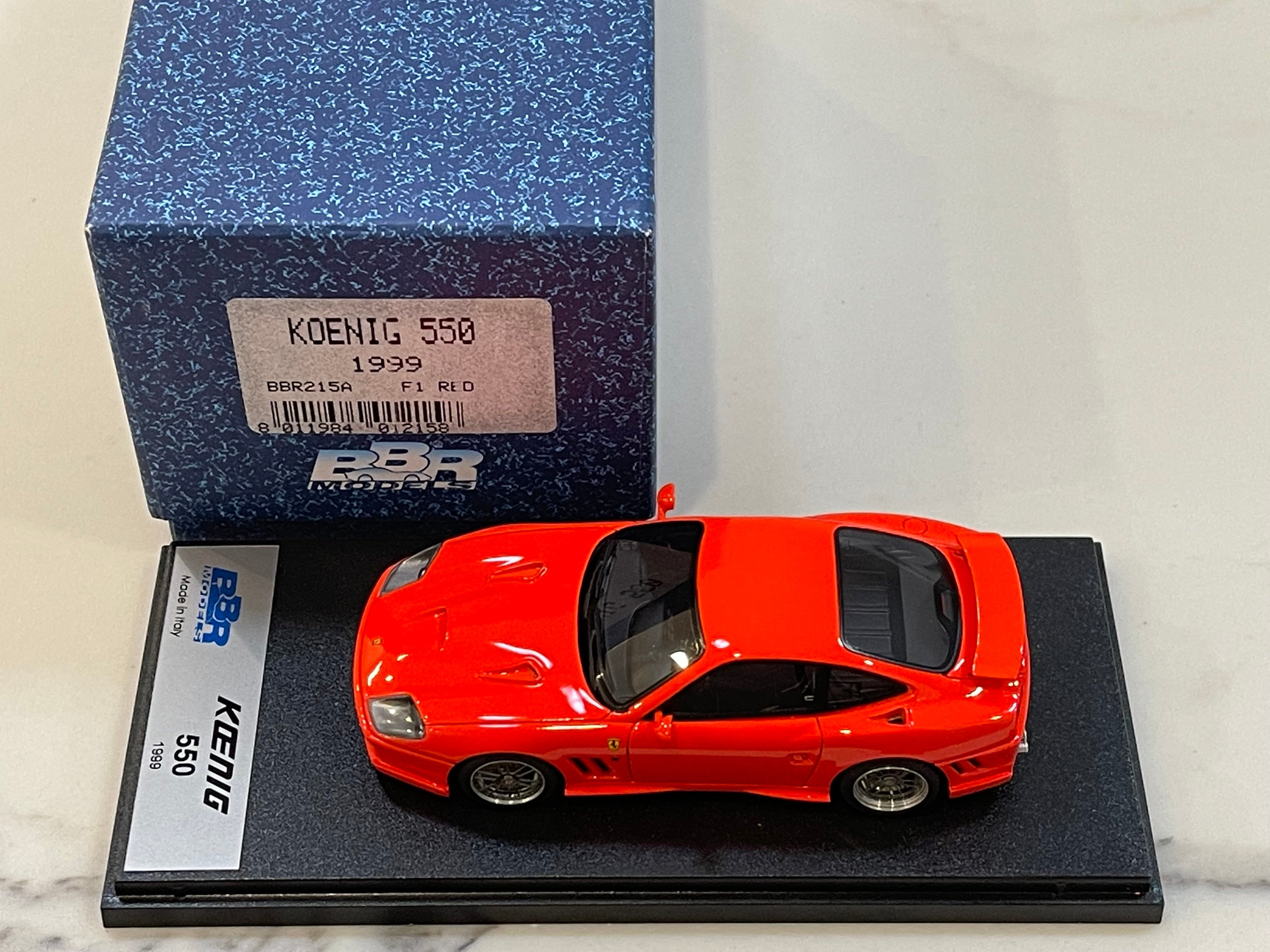 BBR 1/43 Ferrari 550 Koenig 1999 Red BBR215A – Paddock Collection