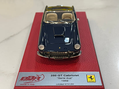 BBR 1/43 Ferrari 250 GT Cabriolet Series II 1959 Dark Blue BBR226APRE