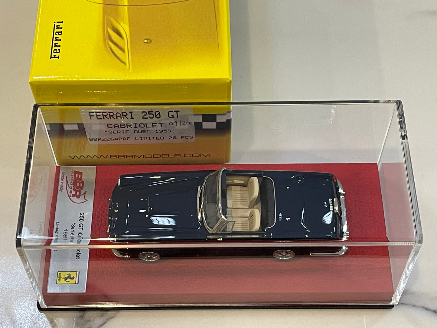 BBR 1/43 Ferrari 250 GT Cabriolet Series II 1959 Dark Blue BBR226APRE