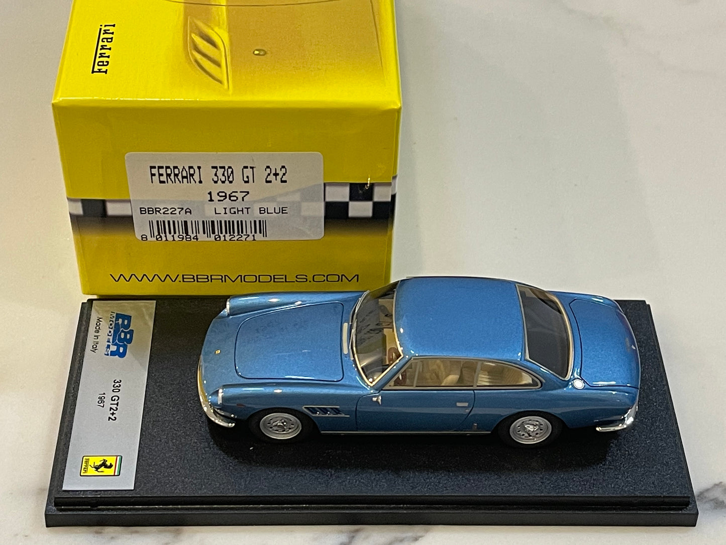 BBR 1/43 Ferrari 330 GT 2+2 1967 Light Blue BBR227A
