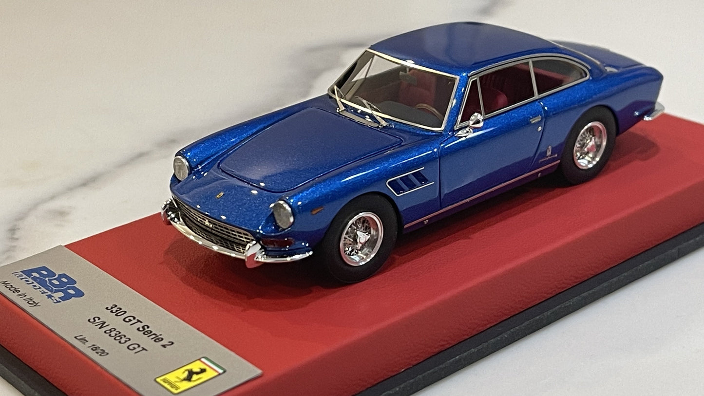 BBR 1/43 Ferrari 330 GT 2+2 Series II 8363GT 1966 Met. Blue BBR227SBLLB