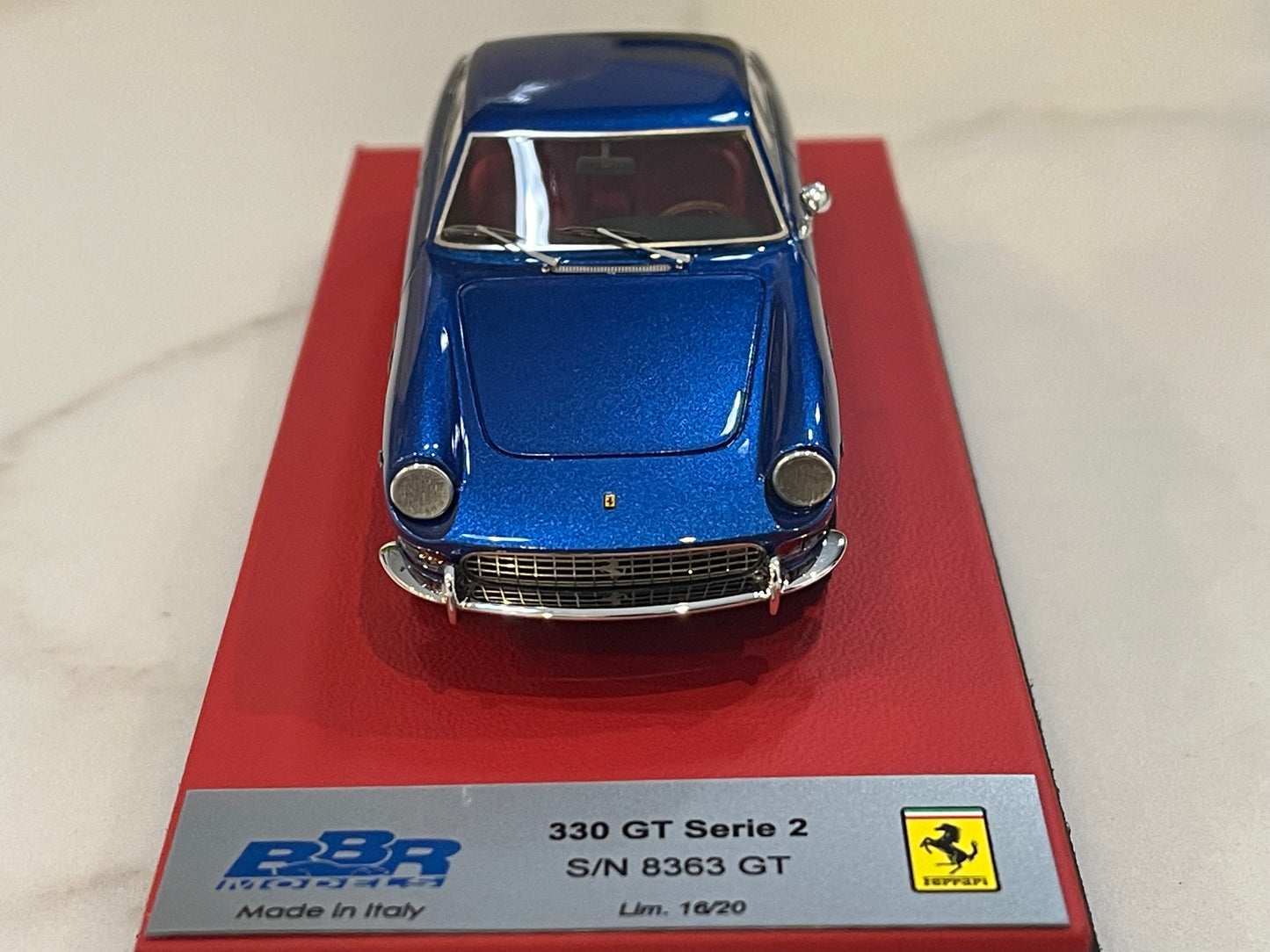 BBR 1/43 Ferrari 330 GT 2+2 Series II 8363GT 1966 Met. Blue BBR227SBLLB