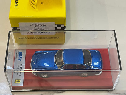 BBR 1/43 Ferrari 330 GT 2+2 Series II 8363GT 1966 Met. Blue BBR227SBLLB