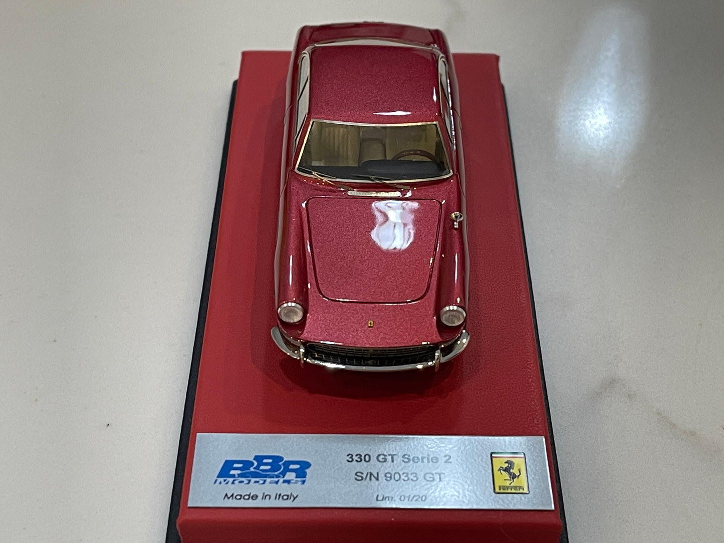 BBR 1/43 Ferrari 330 GT 2+2 Series II 9033GT 1967 Met. Red BBR227SRMLB 01/20