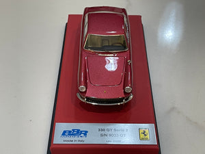 BBR 1/43 Ferrari 330 GT 2+2 Series II 9033GT 1967 Met. Red BBR227SRMLB