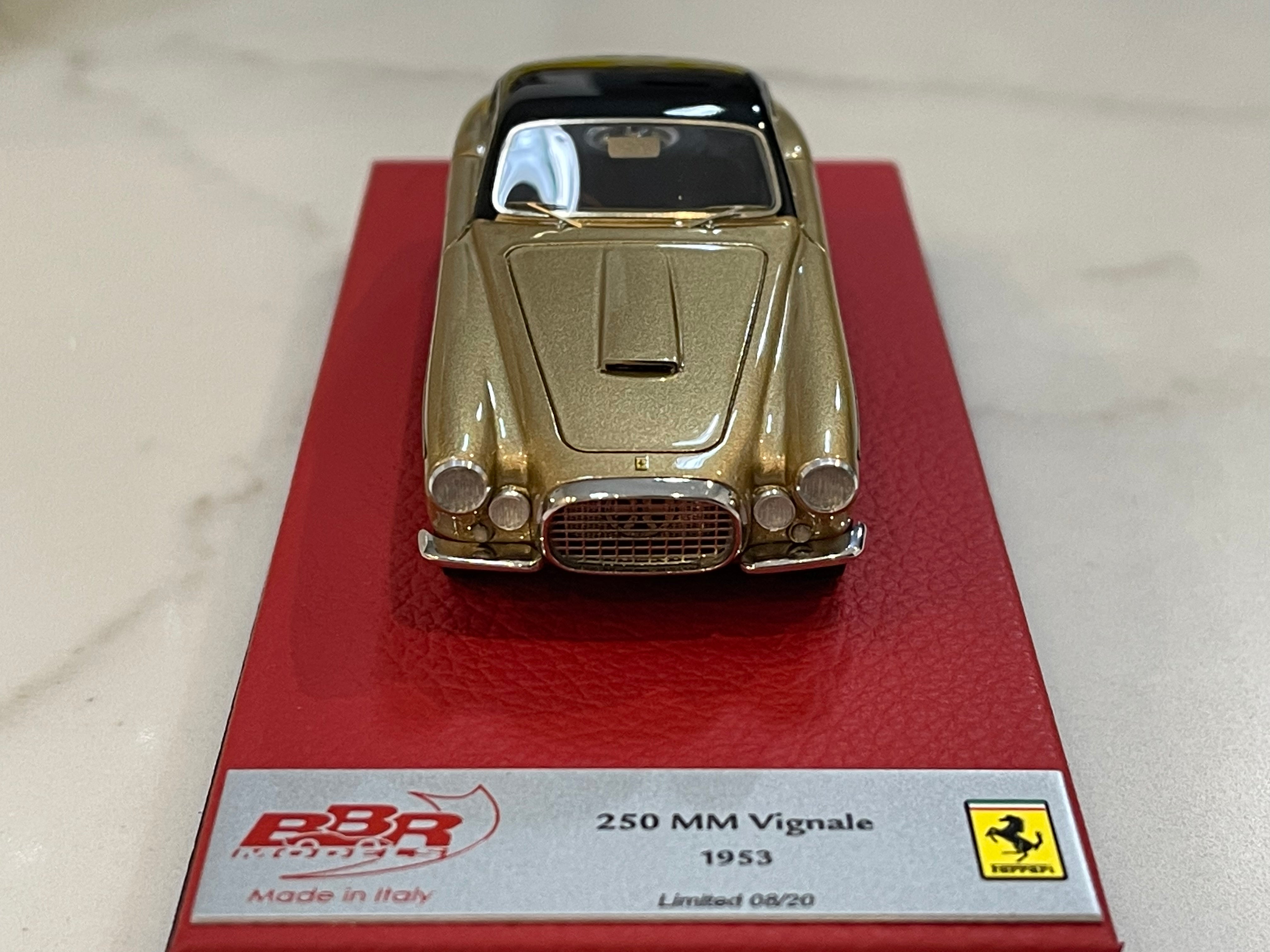 BBR 1/43 Ferrari 250 MM Vignale Coupe 1953 Met. Gold/Black BBR240APRE