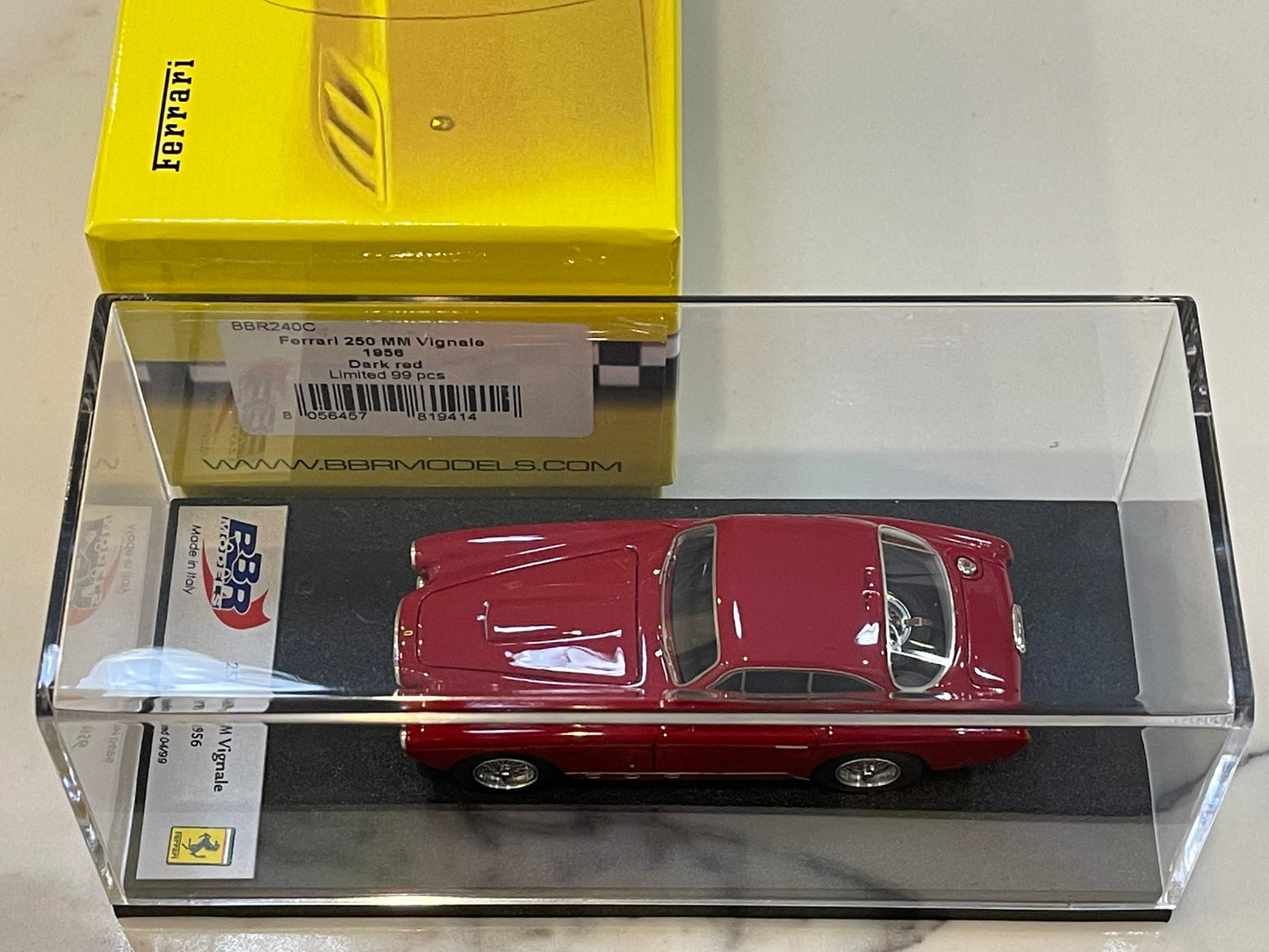 BBR 1/43 Ferrari 250 MM Vignale Coupe 1956 Dark Red BBR240C