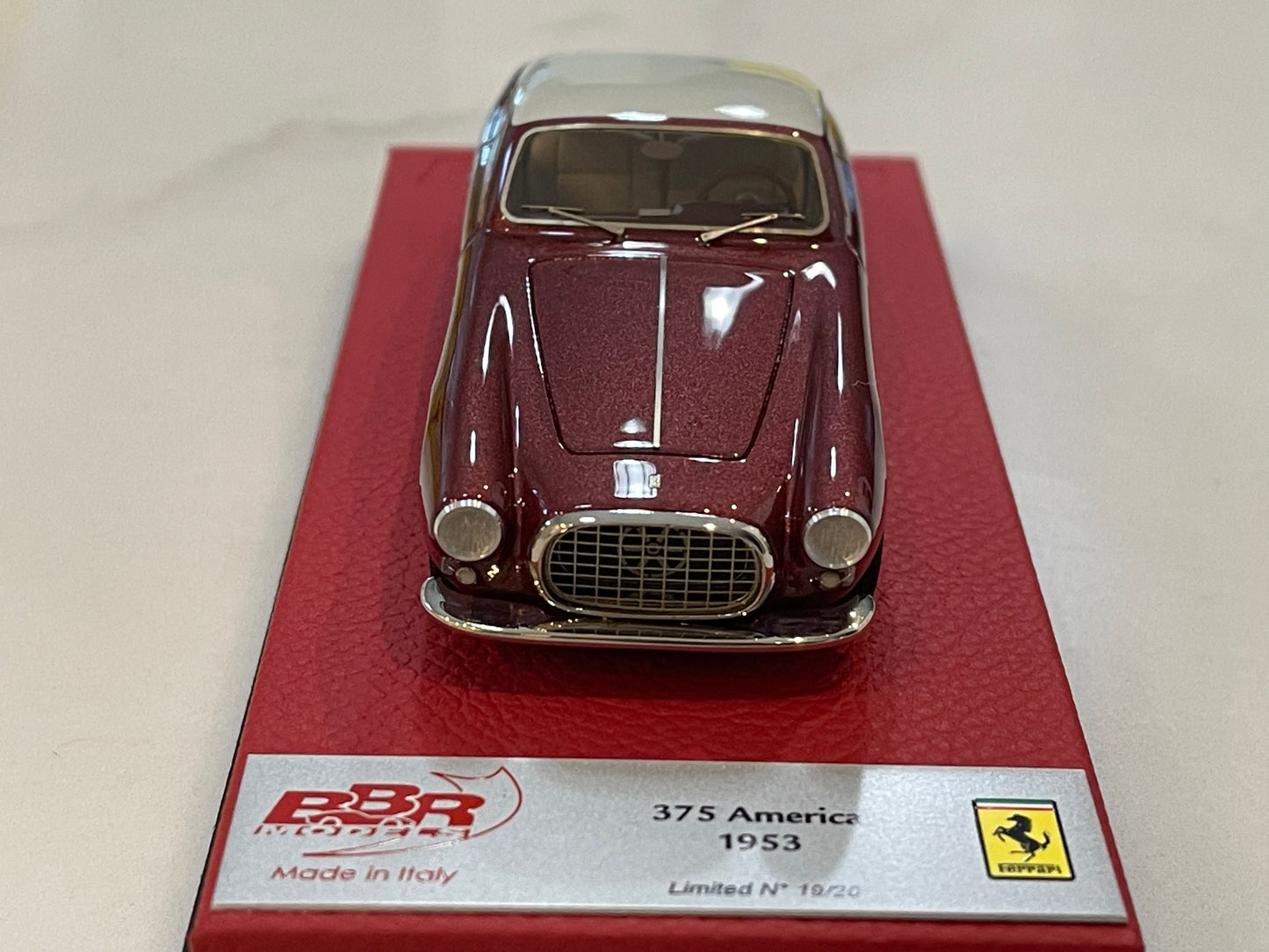 BBR 1/43 Ferrari 375 America Coupe 1953 Dark Red/Ivory BBR244CPRE