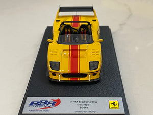 BBR 1/43 Ferrari F40 Barchetta Beurlys 1994 Yellow BBR249C