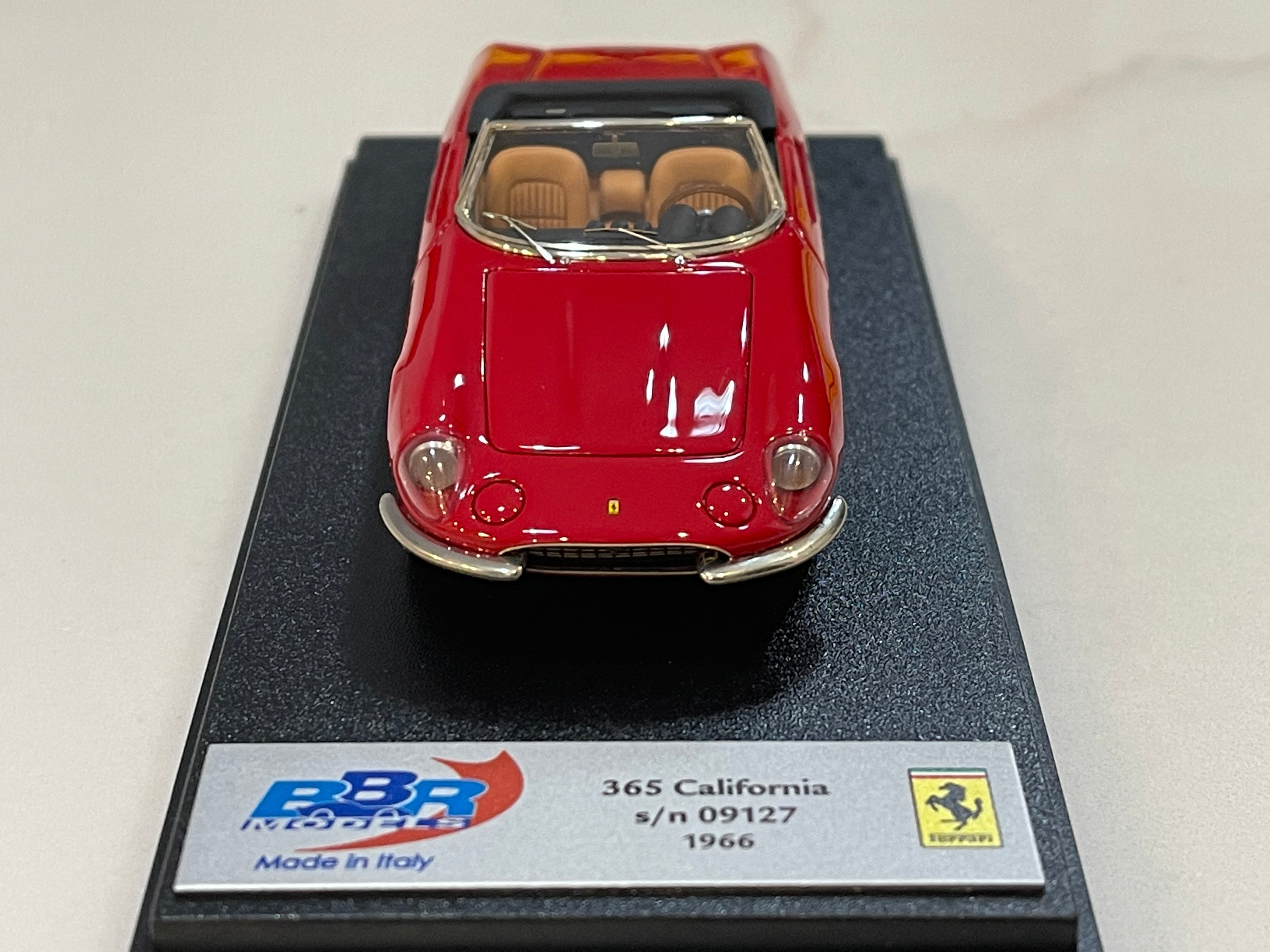 BBR 1/43 Ferrari 365 California 09127GT 1966 Red BBR255A