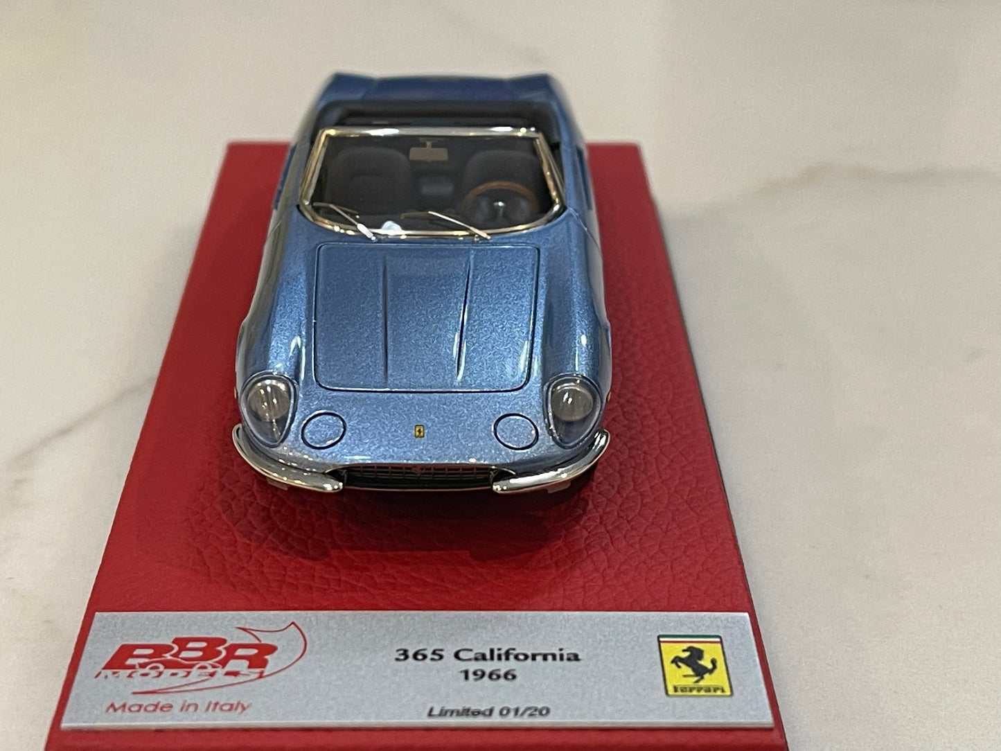 BBR 1/43 Ferrari 365 California 1966 Met. Light Blue BBR255CPRE