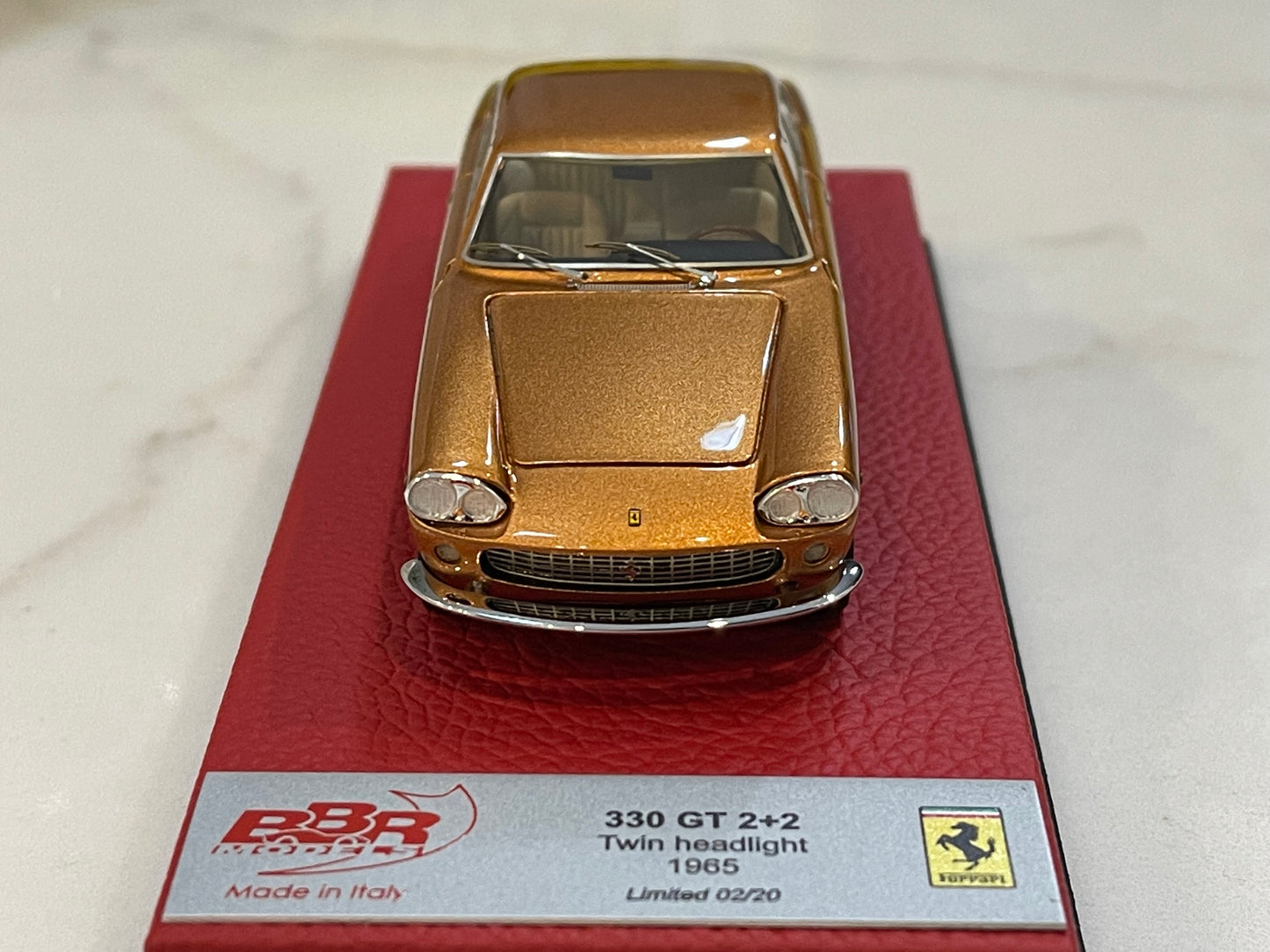 BBR 1/43 Ferrari 330 GT 2+2 1965 Met. Gold BBR257CPRE