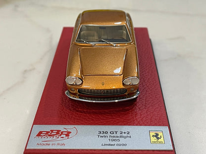 BBR 1/43 Ferrari 330 GT 2+2 1965 Met. Gold BBR257CPRE