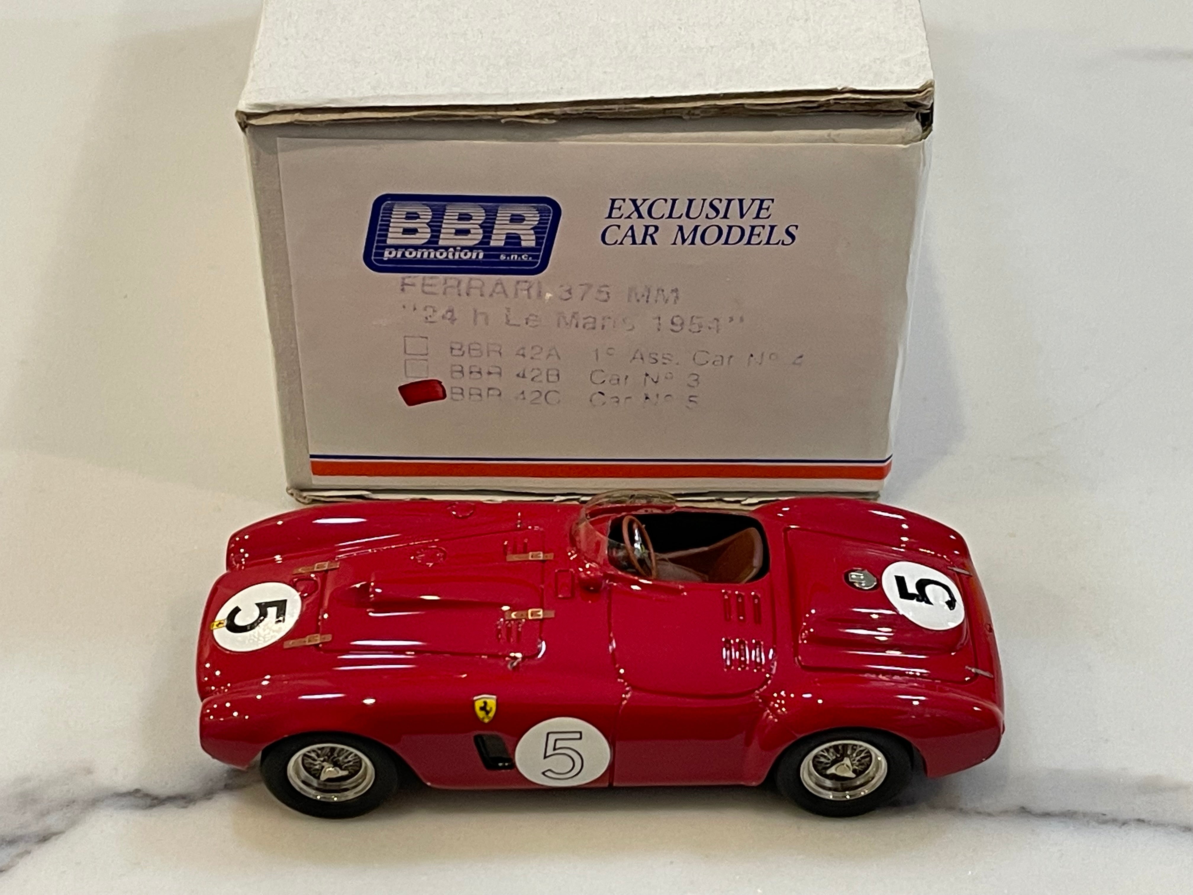 BBR 1/43 Ferrari 375 MM 24 Hours Le Mans 1954 Red No. 5 BBR42C ...