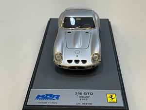 BBR 1/43 Ferrari 250 GTO Tribute 1963 Silver BBR56TR