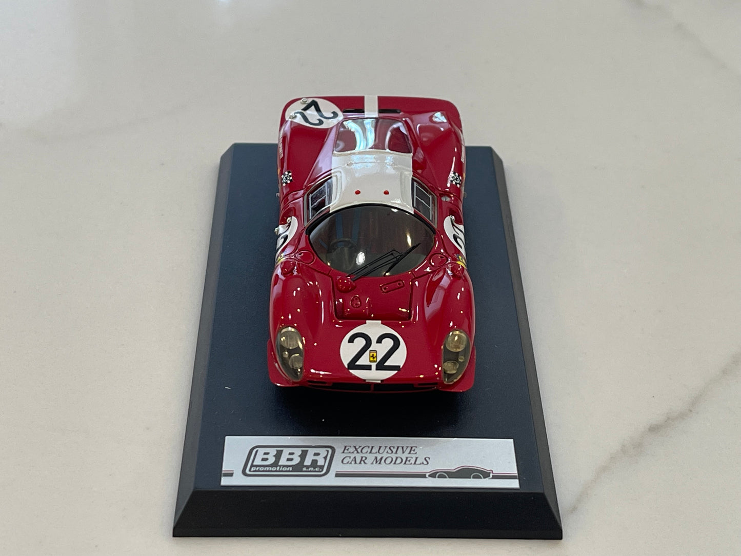 BBR 1/43 Ferrari 412P 24 Hours Le Mans 1967 Red No. 22 BBR62A