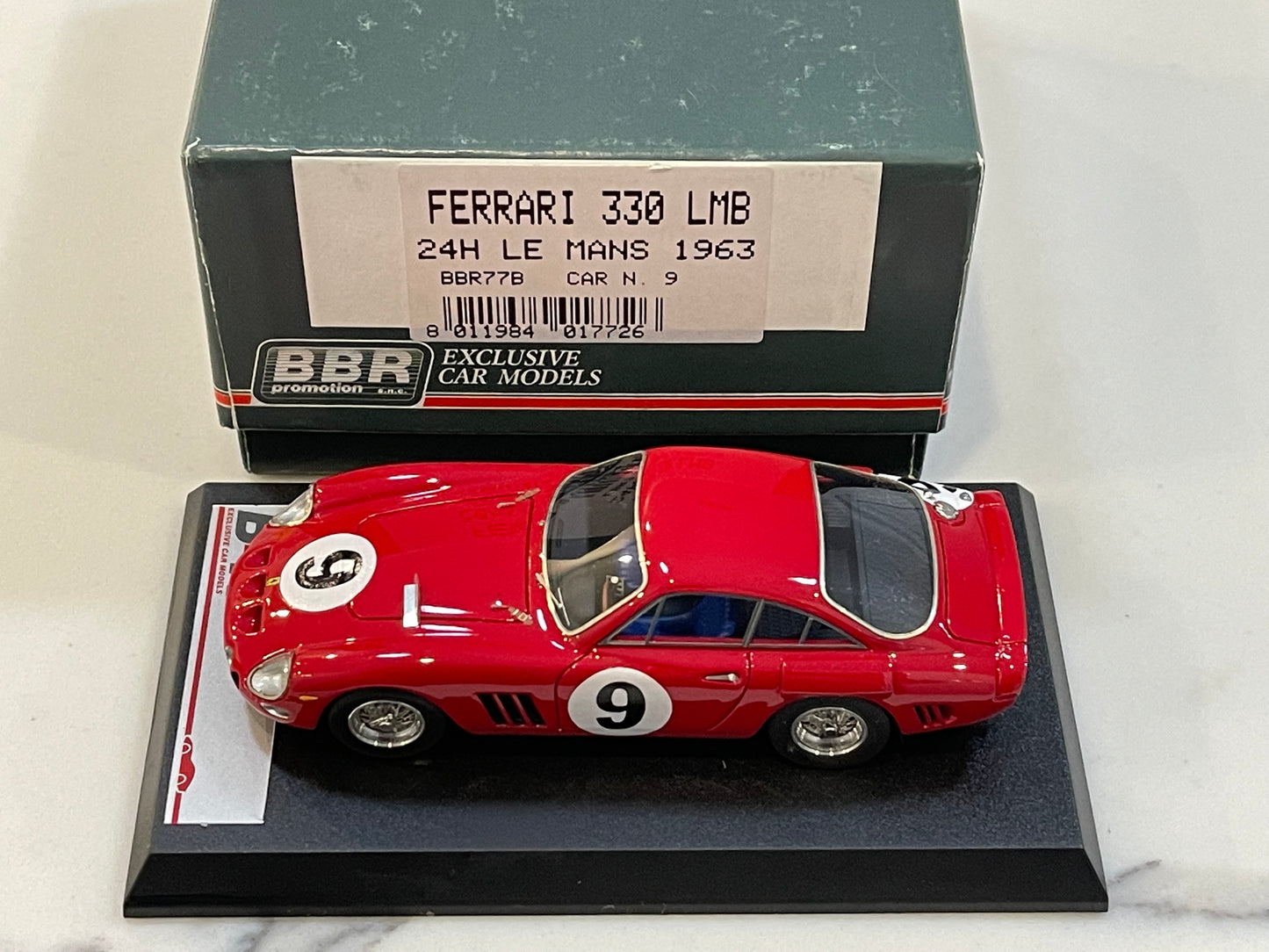 BBR 1/43 Ferrari 330 LMB 24 Hours Le Mans 1963 Red No. 9 BBR77B