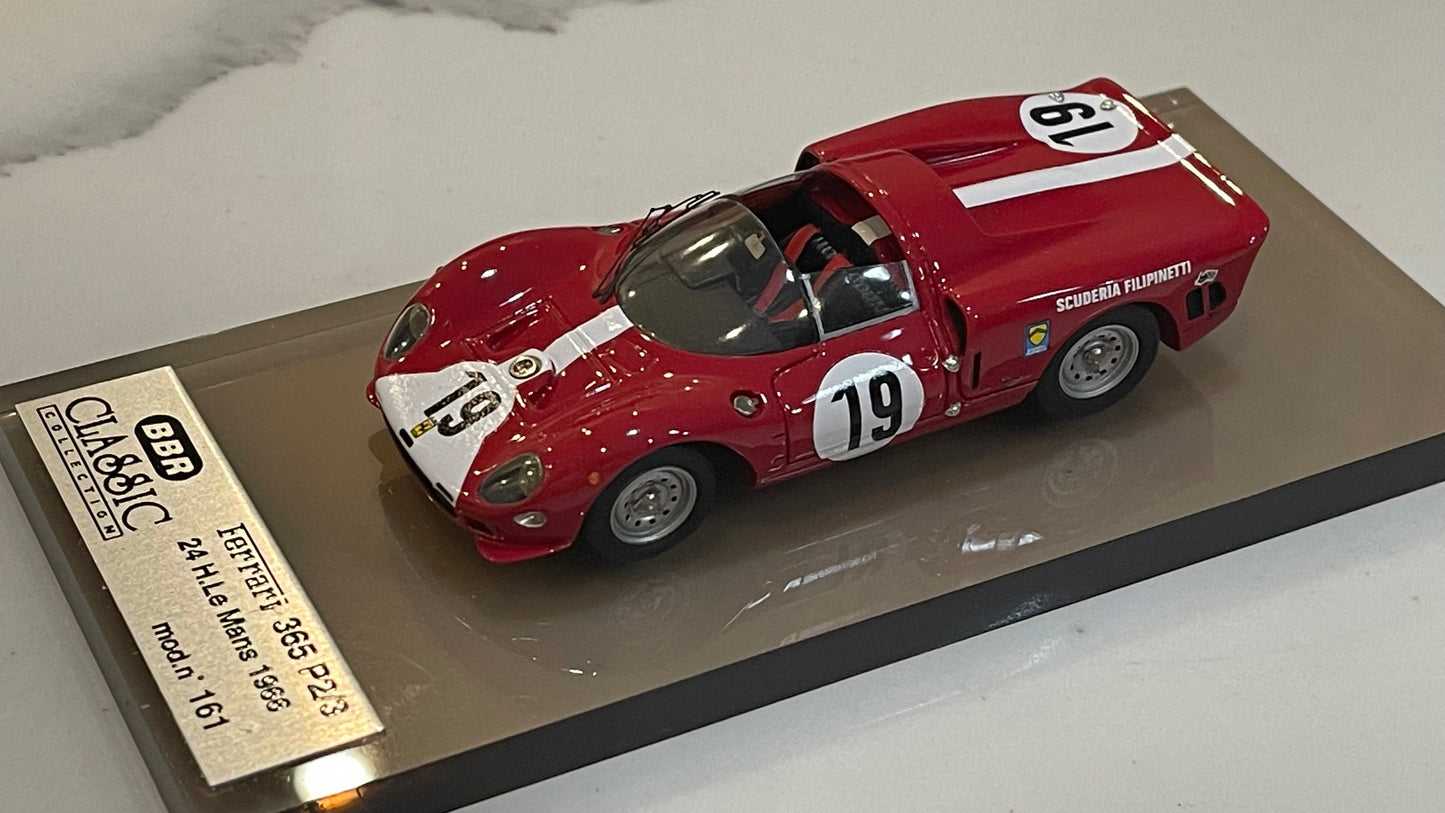 BBR 1/43 Ferrari 365 P2/3 24 Hours Le Mans 1966 Red No. 19 BC13