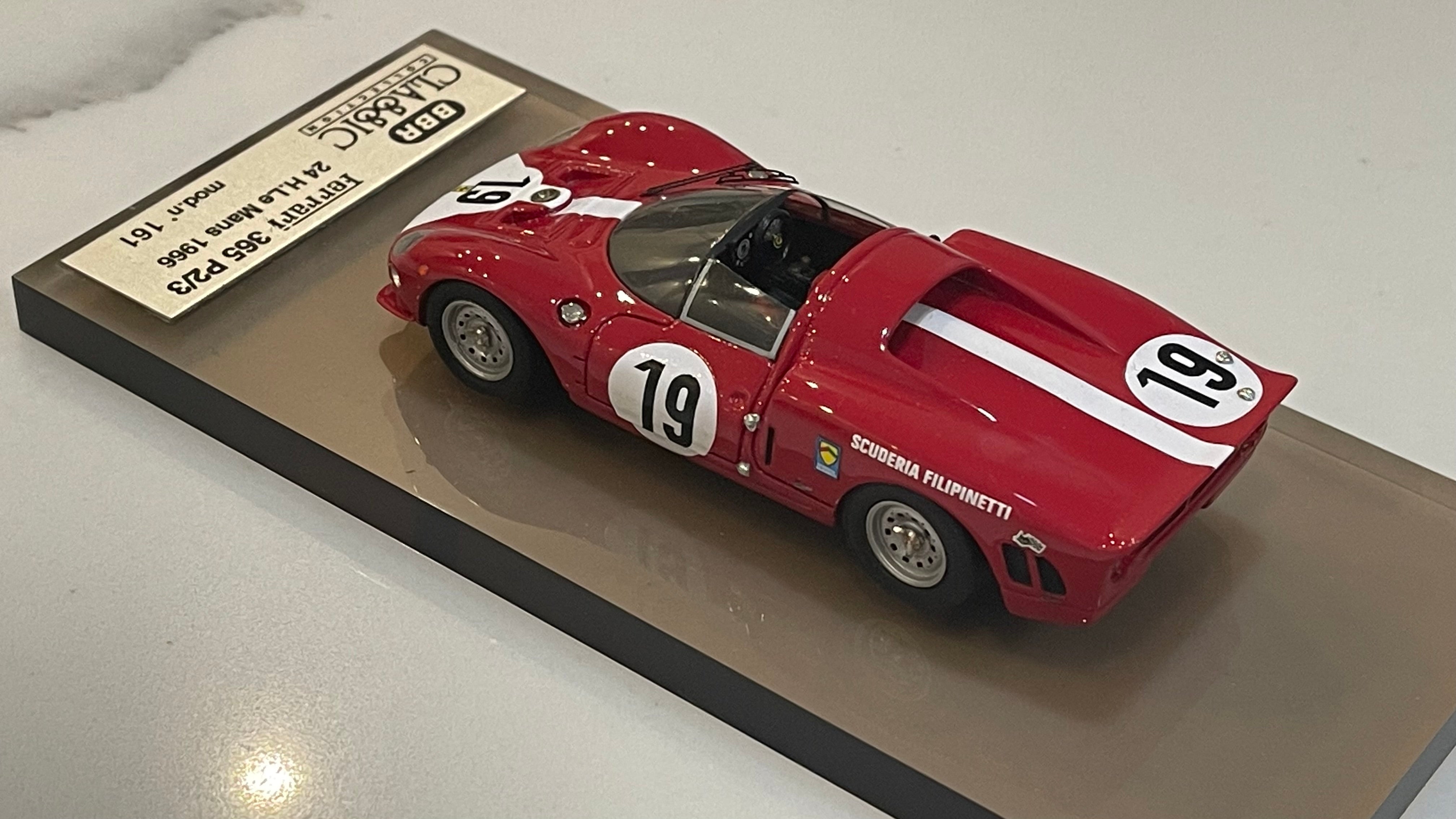BBR 1/43 Ferrari 365 P2/3 24 Hours Le Mans 1966 Red No. 19 BC13
