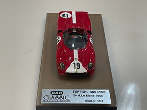 BBR 1/43 Ferrari 365 P2/3 24 Hours Le Mans 1966 Red No. 19 BC13