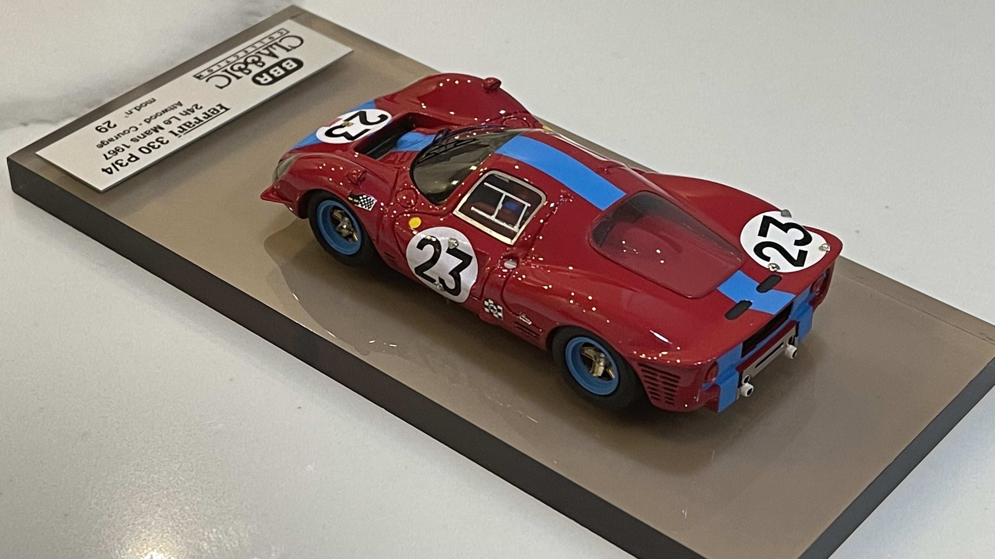 BBR 1/43 Ferrari 330 P3/4 24 Hours Le Mans 1967 Red No. 23 BC21